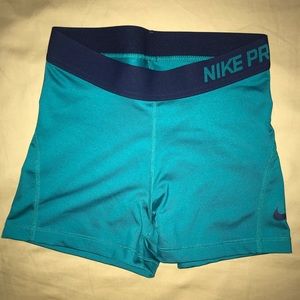 Nike pro dry fit spandex shorts